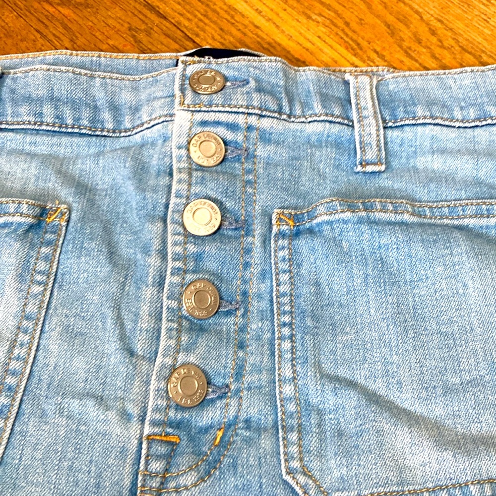 GAP DENIM High Rise Light Blue Denim Shorts Gap for Good Womens 34-38 - Picture 3 of 8